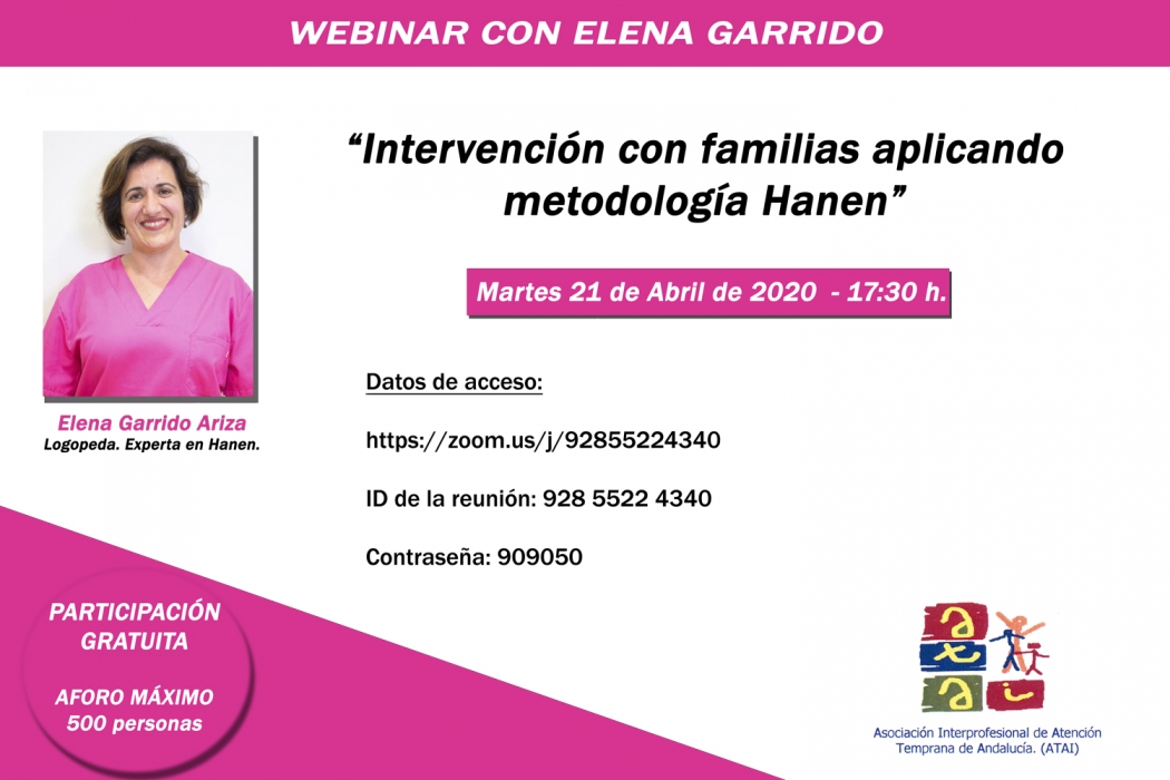Webinar con Elena Garrido